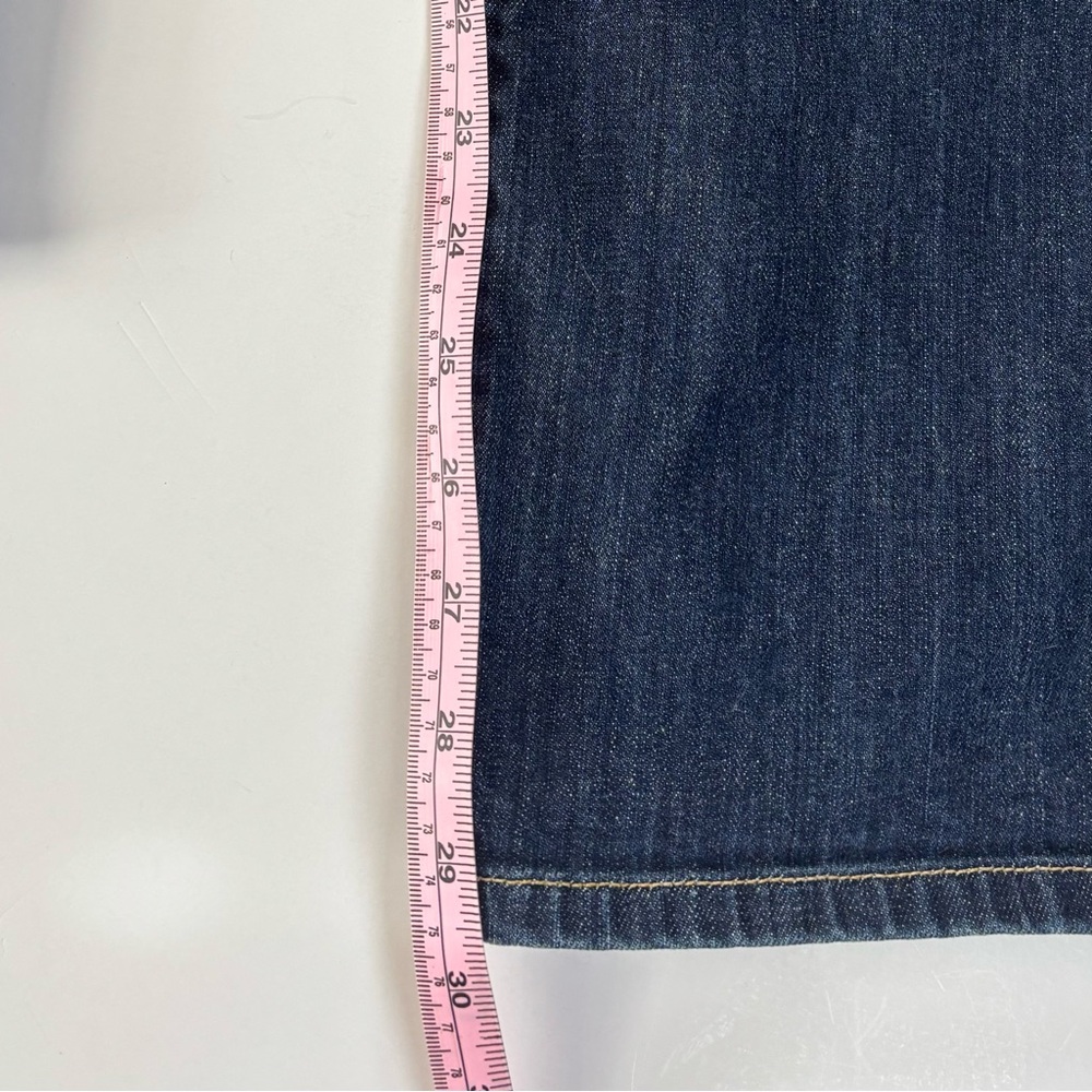 David Kahn Vintage Mid Rise Straight Leg Jeans in Dark‎ Wash Style 3560 Size 6P - Picture 10 of 16